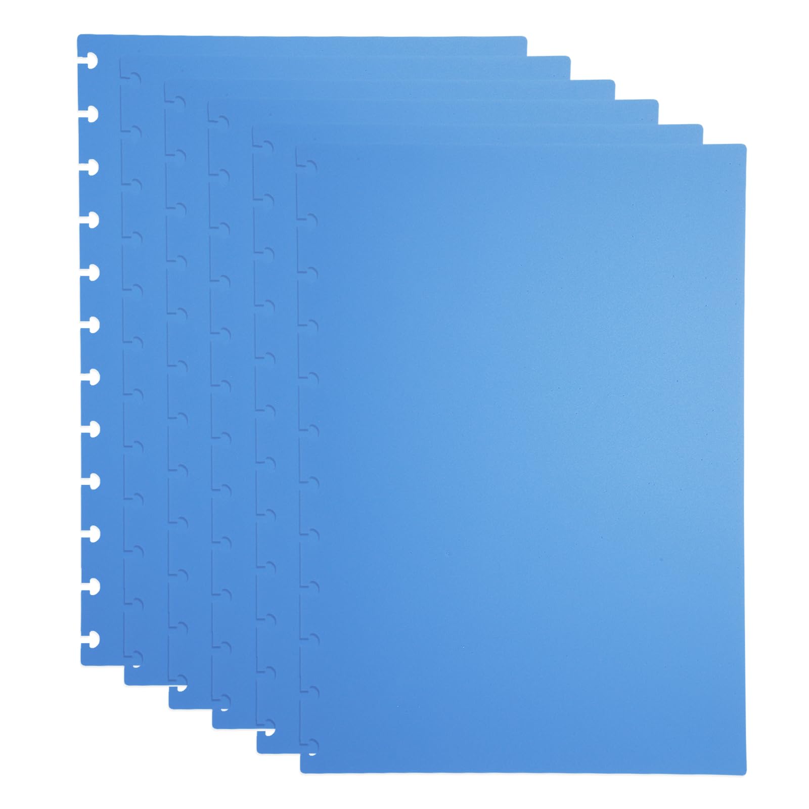 PATIKIL 3 Set Discbound Notebook Cover, 11.8 x 8.5 A4 Letter Size PP Disc Planner Cover for Notebook Planner Office Product, Blue — image 1