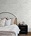 NextWall Vintage Whitewashed Faux Brick Peel and Stick Wallpaper