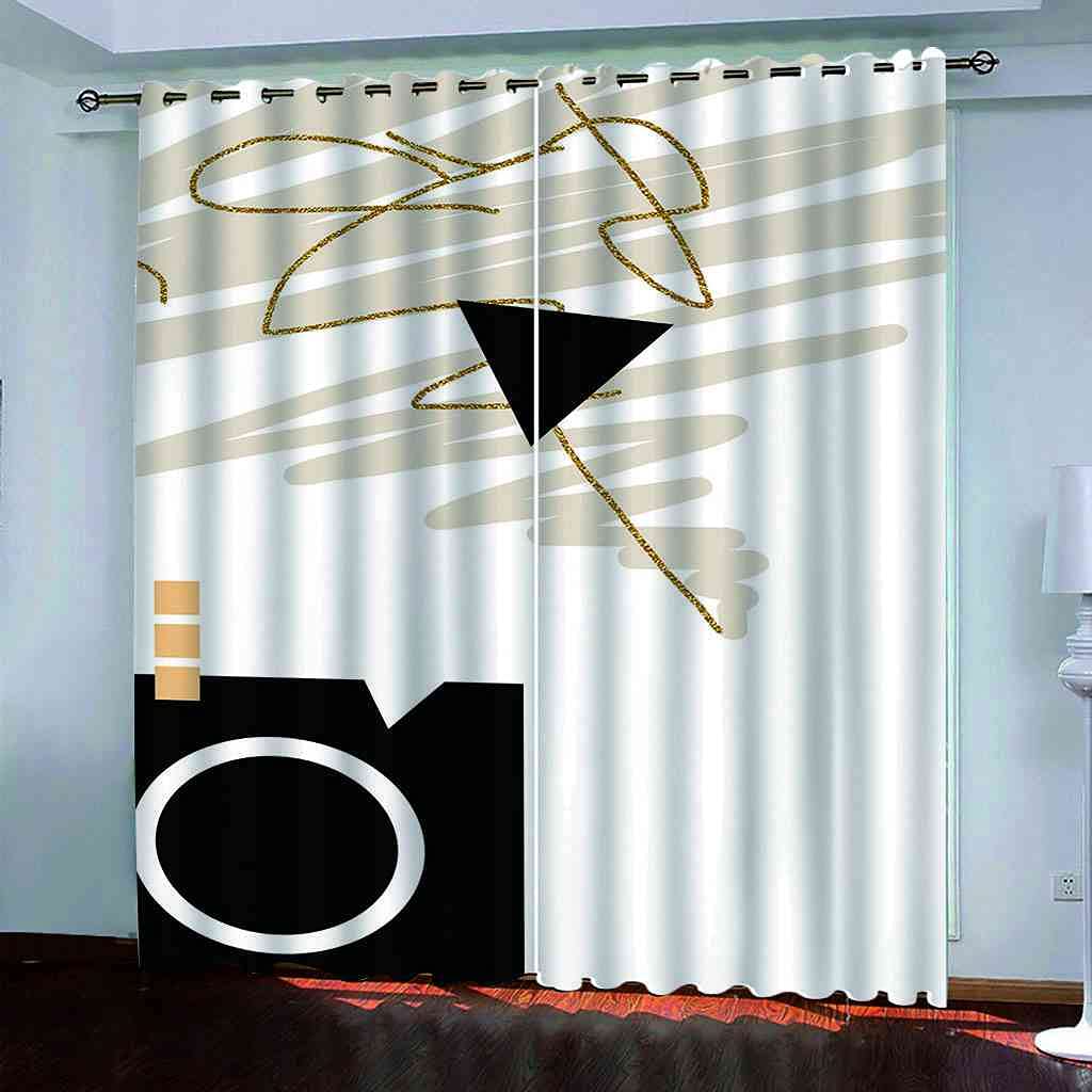Rideaux occultants thermiques isolants phoniques à œillets motif graffiti rose lourd