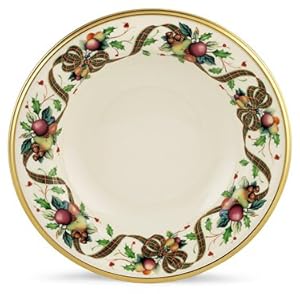 Lenox Schottenkaro Suppenteller mit Goldrand