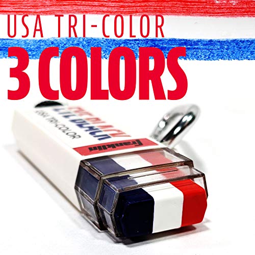Franklin Sports Baseball Eye Black - Red, White + Blue Usa Sports Eye Black Stick For Kids + Adults - Multi Color Eye Black For Baseball + Softball #TOP4