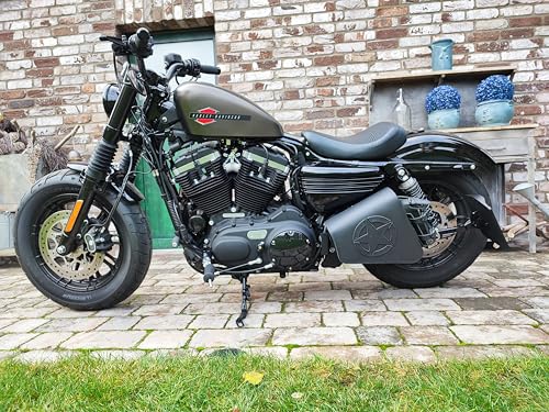 Bolsa lateral Diva Blackline para Harley Davidson Sportster miniatura 3