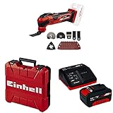 Einhell Akku-Multifunktionswerkzeug VARRITO Power X-Change (Li-Ion, 18V, magnetische Werkzeugaufnahme, ohne Akku und Ladegerät) + Starter Kit Akku und Ladegerät Power X-Change + Koffer E-Box S35