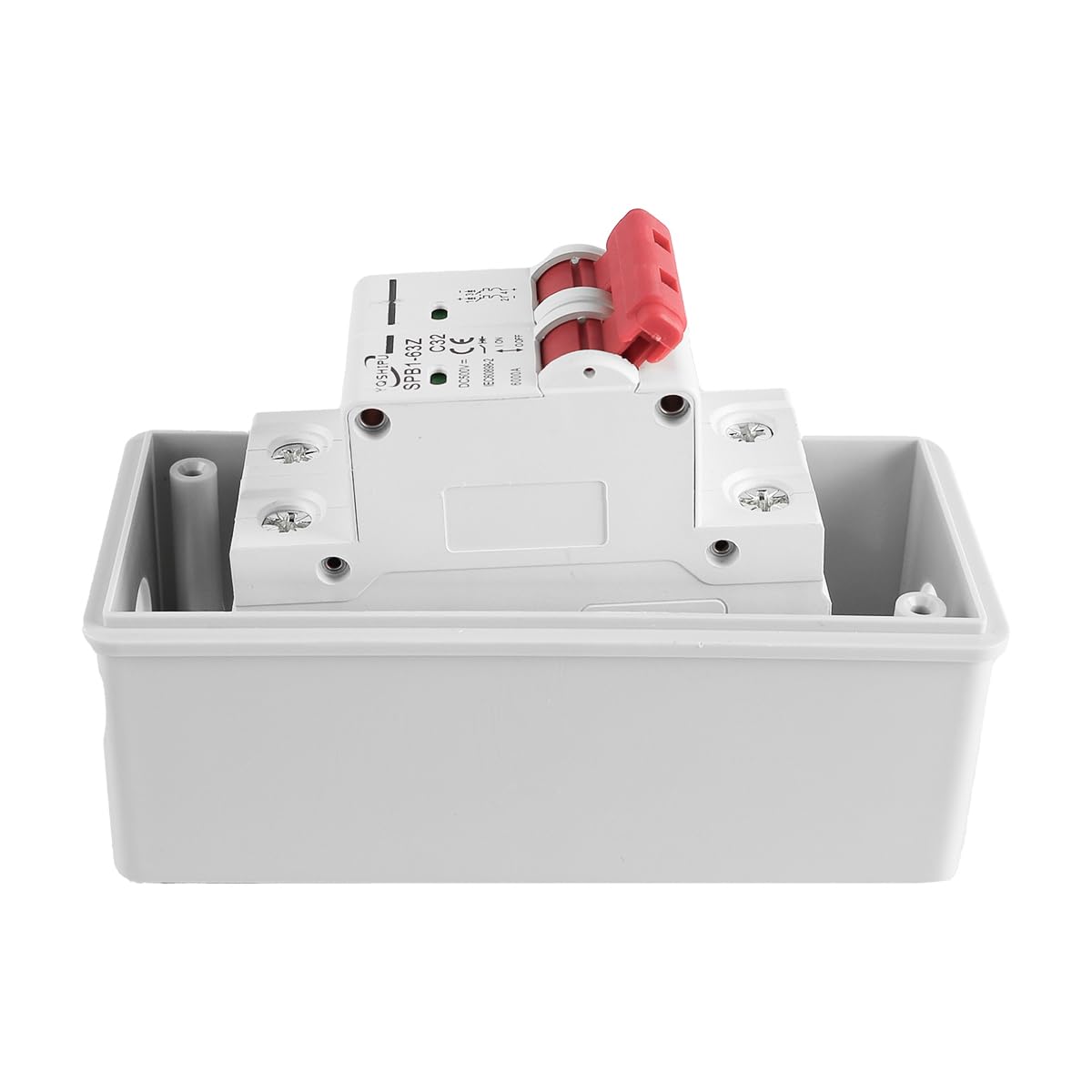 NUZAMAS 16A Solar Panel Disconnect Switch IP65 Waterproof Solar Disconnect Switch DC500 RV Transparent Cover Miniature Circuit Breaker for Rvs and Solar Systems - Image 2
