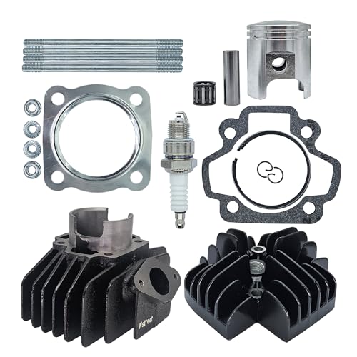 NStreet 60cc Big Bore Piston Cylinder Head Kit Compatible with Yamaha PW 50 Y-Zinger (44mm)