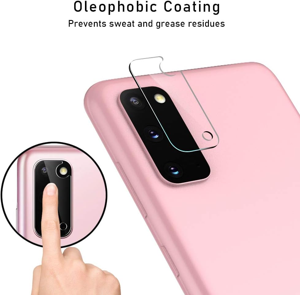TOCOL 3 Pack Compatible with Samsung Galaxy S20 5G 6.2 inch Camera Lens Protector Tempered Glass Screen Protector, HD Clear, Easy Installation