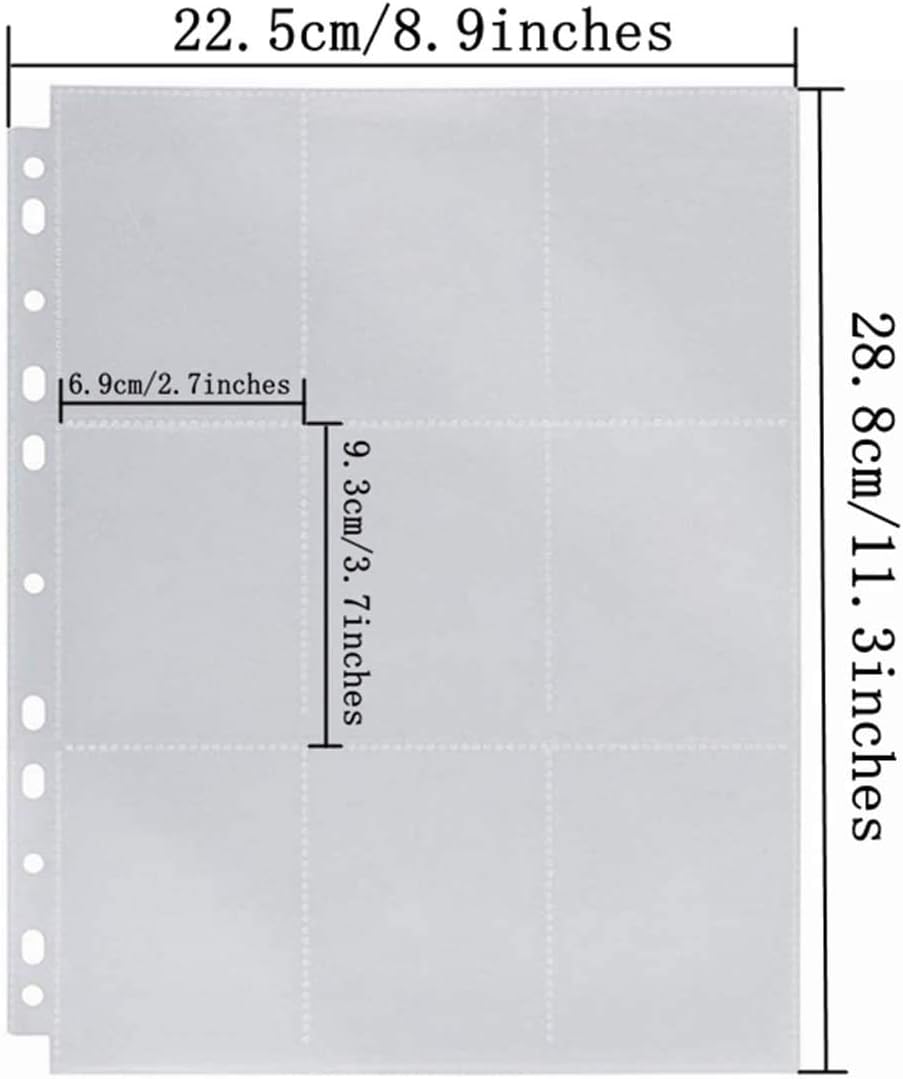 Trading Card Sleeves 540 Pockets Storage Album Pages Card Collector ...