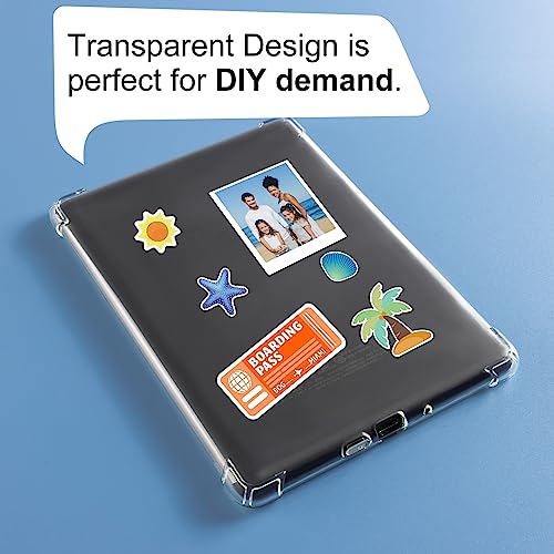 Image of CoBak Clear Case for 6 Inch Kindle 10th Generation (2019 Released) - Shockproof Ligthwheight Slim Soft TPU Back Cover, Clear