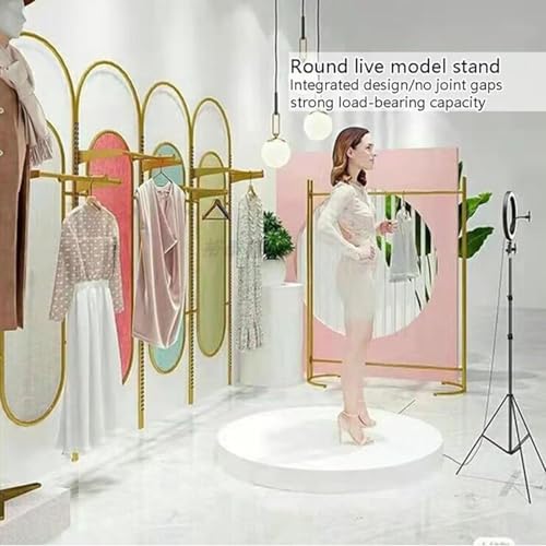 Présentoir rond blanc 30x20 cm pour chaussures et mannequins