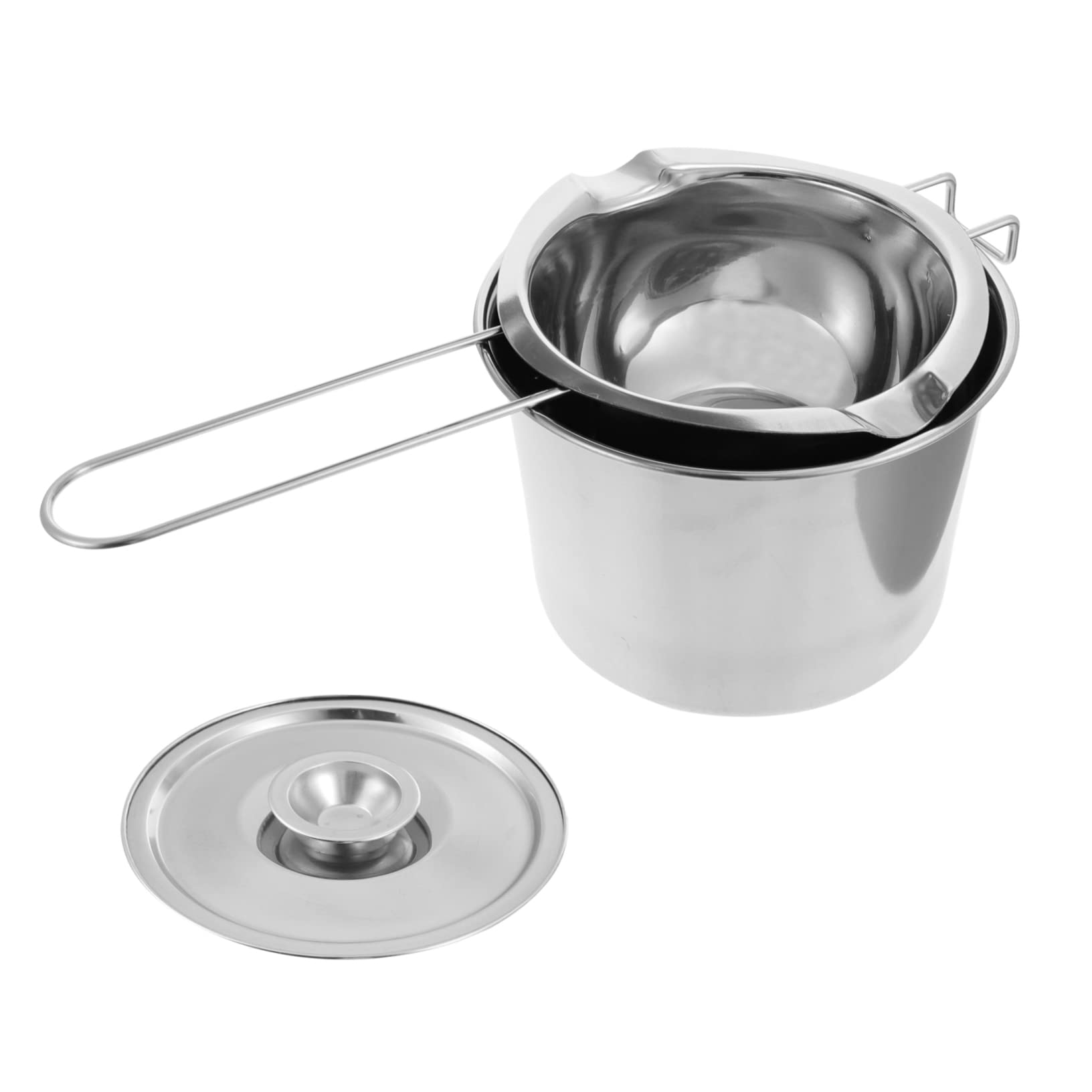 Zerodeko Chocolate Compatible Melt Pot Stainless Steel Boiler Easy to Use for Fondue and Candy