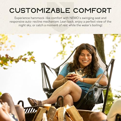 Image of NEMO Stargaze Reclining Camp Chair | Luxury Recliner for Maximum Camping Comfort and Stargazing (2023), Hazy Aqua