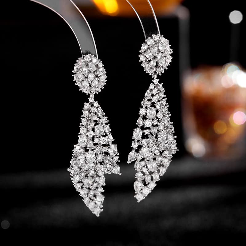 Boucles d'oreilles moissanite en or 14k un cadeau idéal