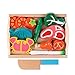 Binoster Corte de Madera magnético Frutas Verduras Alimentos Juego de Juguete Juego de Cortar Juego de Aprendizaje Kit de preparación de Alimentos para niños pequeños Juegos de Mesa de Cocina