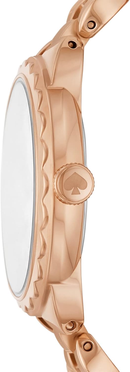 Kate Spade New York Orologio al quarzo da donna Morningside in acciaio inossidabile con chiusura a capesante Kate Spade New York Orologio al quarzo da donna Morningside in acciaio inossidabile con chiusura a capesante