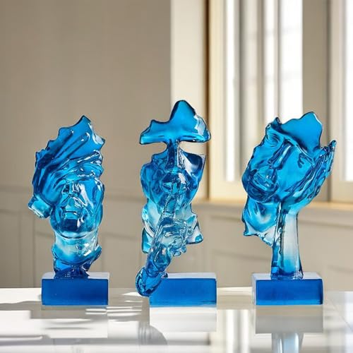 Set de 3 Estatuas Pensador Abstracto para Decoración miniatura 1