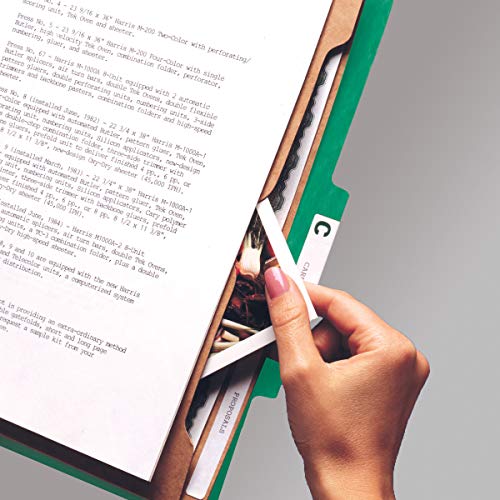 Smead-Pressboard-Classification-File-Folder-with-SafeSHIELD-Fasteners-2-Pocket-Dividers-2-Expansion-Letter-Size-Green-10-per-Box-14083