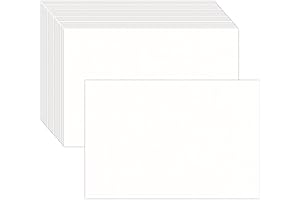 100 Pack 4x6 White Blank Cardstock Note Cards: Premium Cardstock for Postcards,...