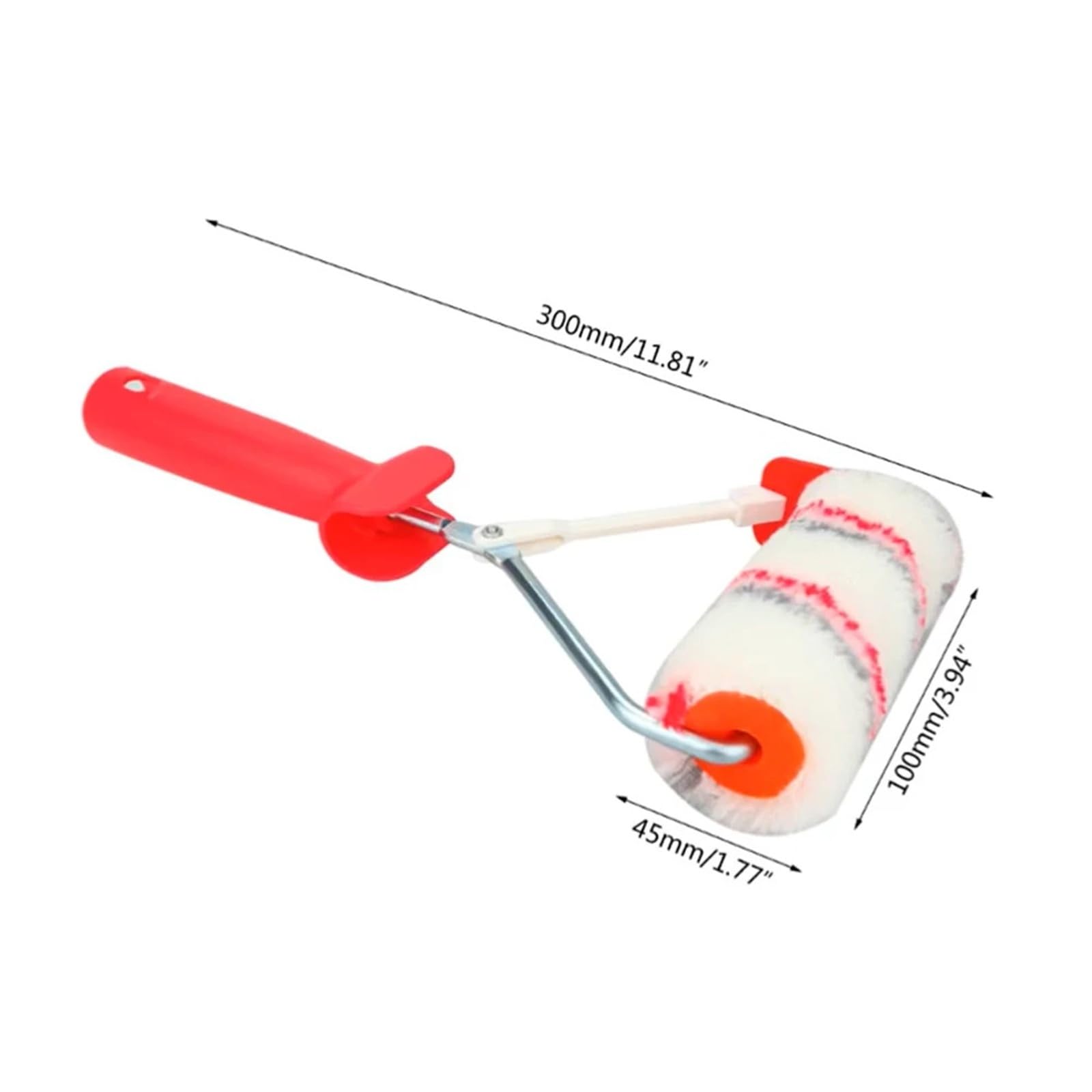 Farbroller 4-Zoll-Farbroller-Pinsel, Ecktrommel, Wandbürsten, Tackle-Rolle, multifunktional, vielseitig einsetzbar, dekorativ(Set A)