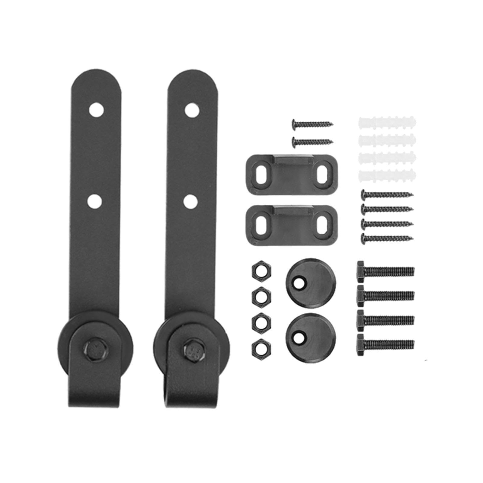 QIXCXAZ Sliding Barn Door Hardware Kit Track Connector with Screws Offers Durability and Reliability in Durable and Practical to Rustic Wrench Spacer Heavy