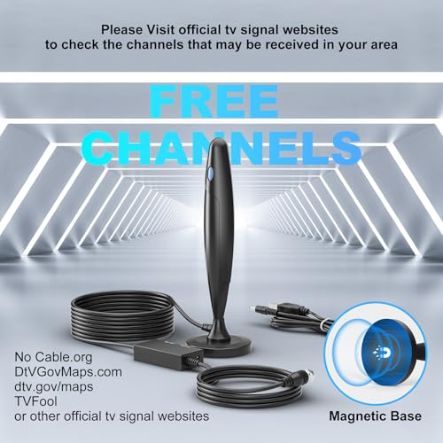 image for BEIMQN TV Antenna for Smart TV Indoor, Digital Antenna for Local Chann