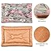 KJIZMO Pink Birds Dog Bed Mat, Soft Comfortable Warm Crate Pad with Anti-Slip Bottom, Machine Washable Pet Mattress for Pets Sleeping for Large Medium Dogs & Cats 24x18in