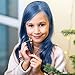 MSDADA Blue Hair Chalk for Temporary Bright Washable Hair Color - Fluorescent Comb and Dye for Kids - Christmas, Birthday, Easter, Halloween Gifts
