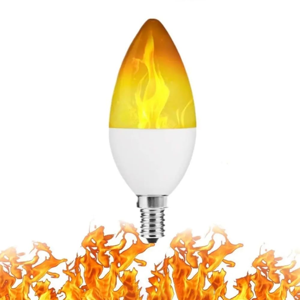 4Pz E14 110V 220V LED Lampadina Fiamma Partito Fiamma Effetto Luce Simulazione Fuoco Luce Giardino Decorazione Tremolante Lampada