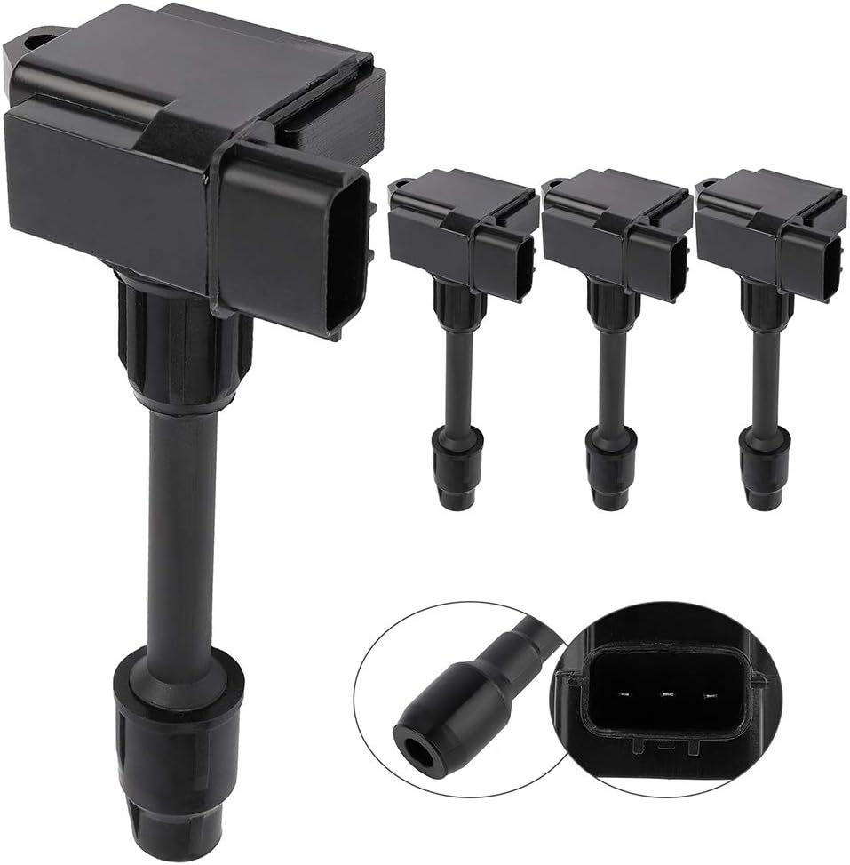 FINDAUTO 4 pcs Ignition Coil(s) Fit for Nissan Frontier 2005-2017 Replacement for OE: UF719,