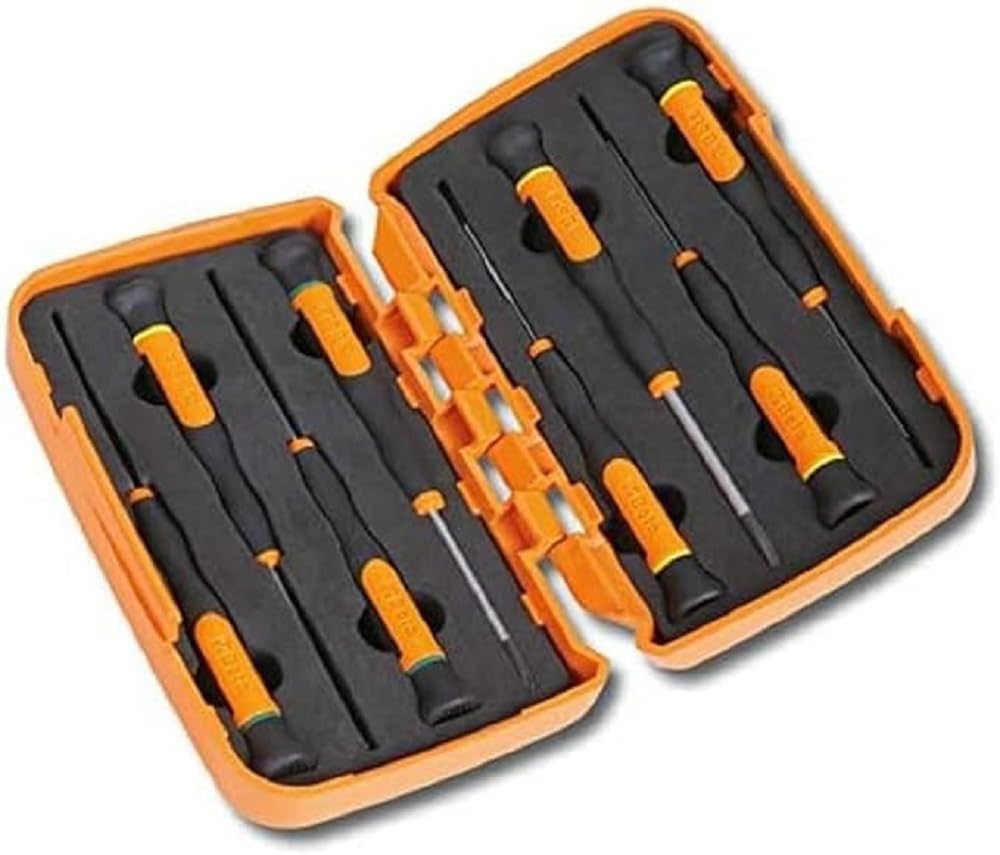 Beta 012570210 Set Of 8 Micro-Screwdrivers For Slotted And Phillips Screws 8014230758992
