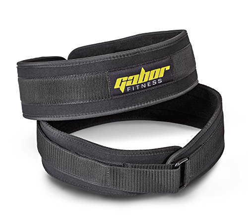 Gabor Fitness 4-Inch Epic Performance Low Profile Weightlifting Belt ... (Large - 37