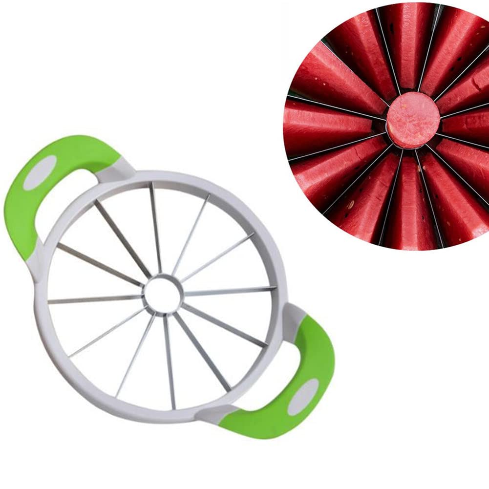 Wenrecu Wassermelonenschneider Extra Groß - Edelstahl Obstschneider 28cm