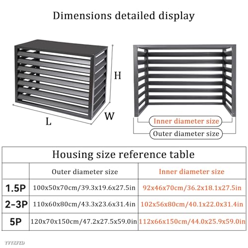 Couvercle de climatisation en aluminium robuste au design architectural moderne - 7