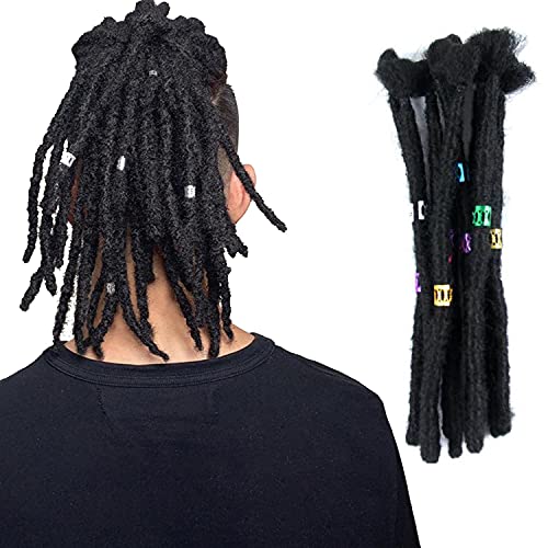 Dreadlock Extensions For Women Men 20 Strands 8 Inch Handmade Synthetic 
