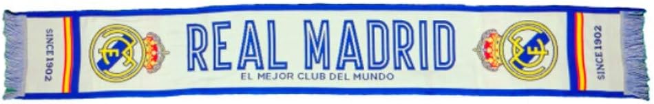 Official Real Madrid Scarf White and Blue Best Club Of The World