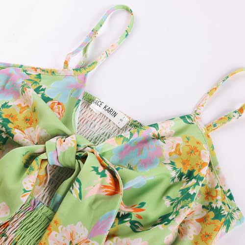 Image of GRACE KARIN Womens Summer Floral Maxi Dresses 2026 Long Flowy Boho Dress Beach Vacation Sundresses Casual Clothes with Pocket