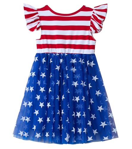 Girls Casual Tulle Tutu Dress Baby Toddler Ruffle Sleeves Bow Princess Party Dresses2