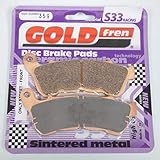 Pastilla de freno Pastilla de freno Gold Fren para NC Harley Davidson 1200 XL C Custom 2014 AVG/AVD/Llantas de rayos Nuevos