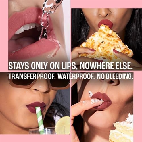Image of Lakme 9to5 Lip Tattoo Matte Slim Stick, Sangria Weekend, 2g, for Intense Color and Full Coverage, with Bakuchiol and Vitamin E, Smudgeproof and Waterproof, Long-Lasting Lipstick for Women