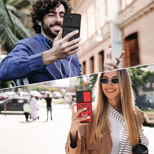Coque anti-chute Samsung S20 Ultra protège objectif et écran rouge