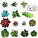 SOTOGO 14 Pack Artificial Succulent Plants Unpotted Fake Succulents Assorted Faux Succulent Different Kinds Of Artificial Flowers for DIY Home Decoraction ¡­