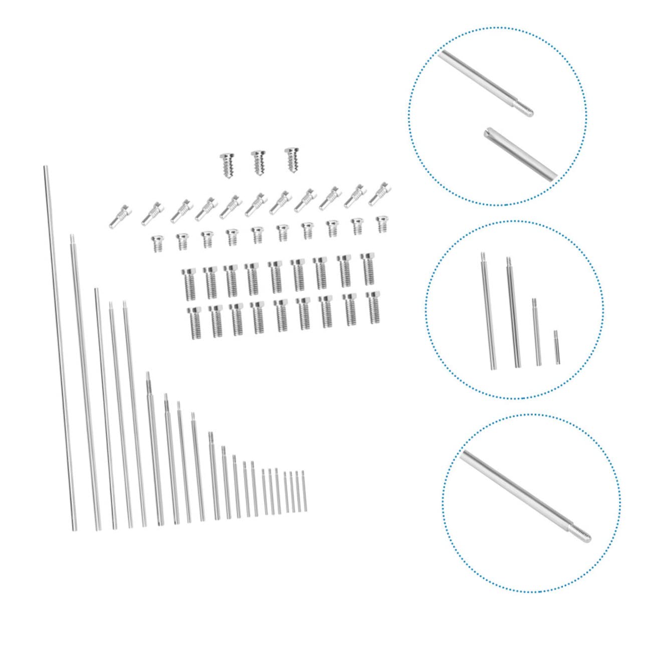 Yardwe 1 Set Repair Kit Compact Instrument Parts with Threaded Shaft Sticks Screws for Easy Maintenance for Beginners Professionals