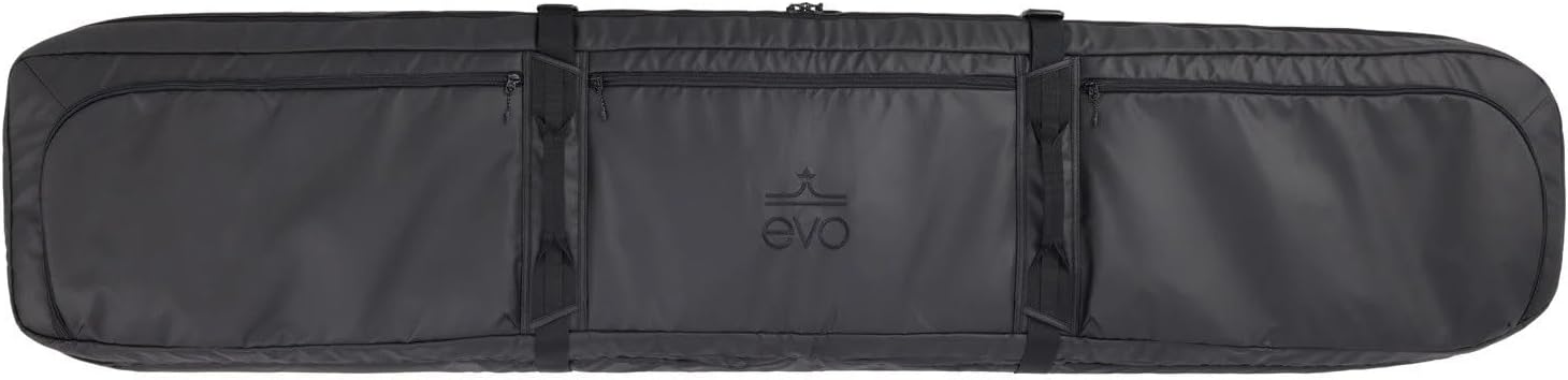 evo Deluxe Ski and Snowboard Roller Bag & Packing Cube - TSA Compliant - Holds Up to Two Setups, Any Combination of Skis, Snowboards, Bindings, Boots, Poles, and Gear