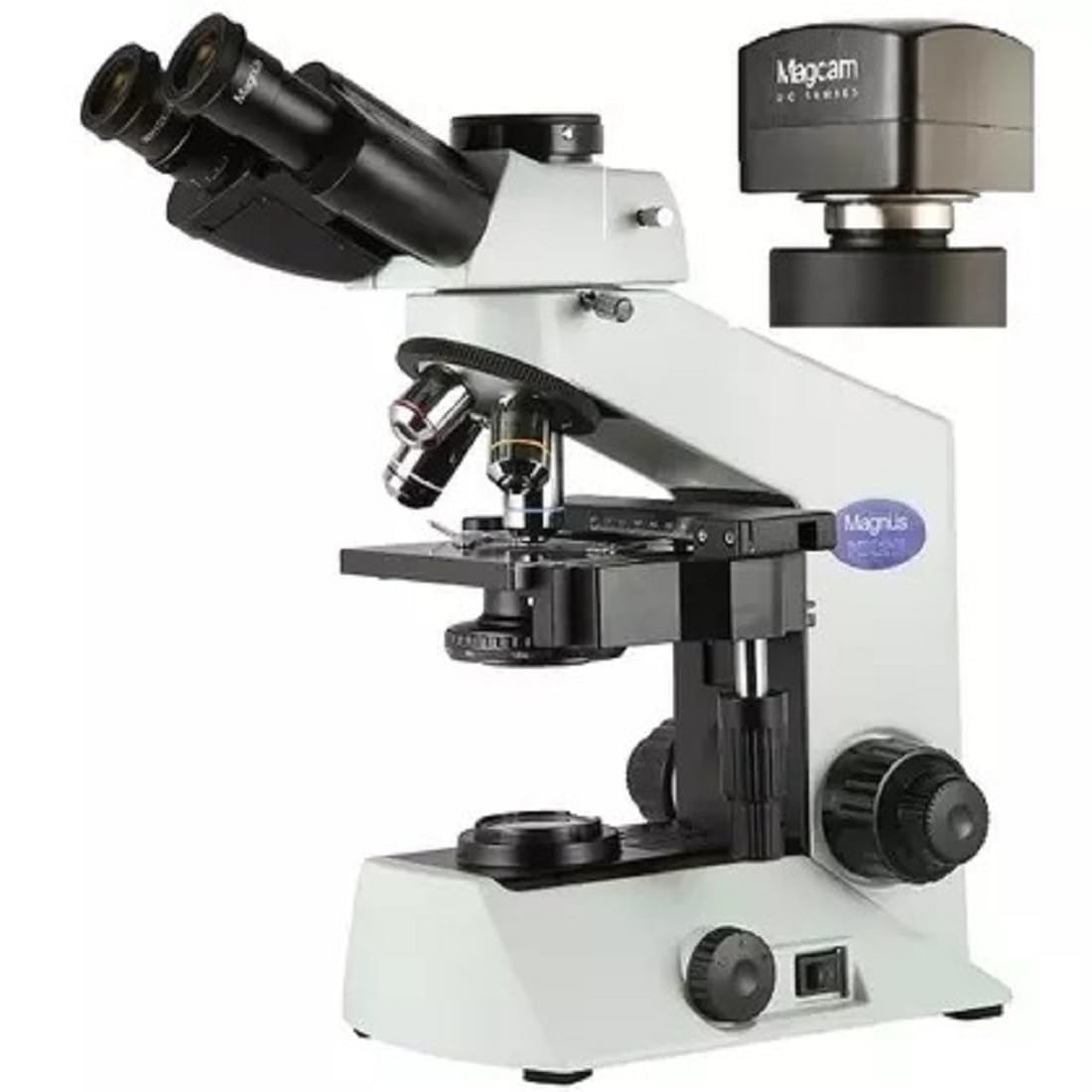 KASHSURG MX-21i TR LED Trinocular Research Microscope with Magcam DC-5 Camera and 0.5X Tr Adapter