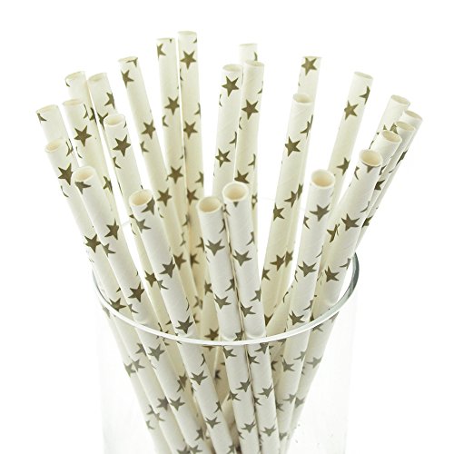 Pitillos de papel biodegradables 19.69 cm 25 pack miniatura 1