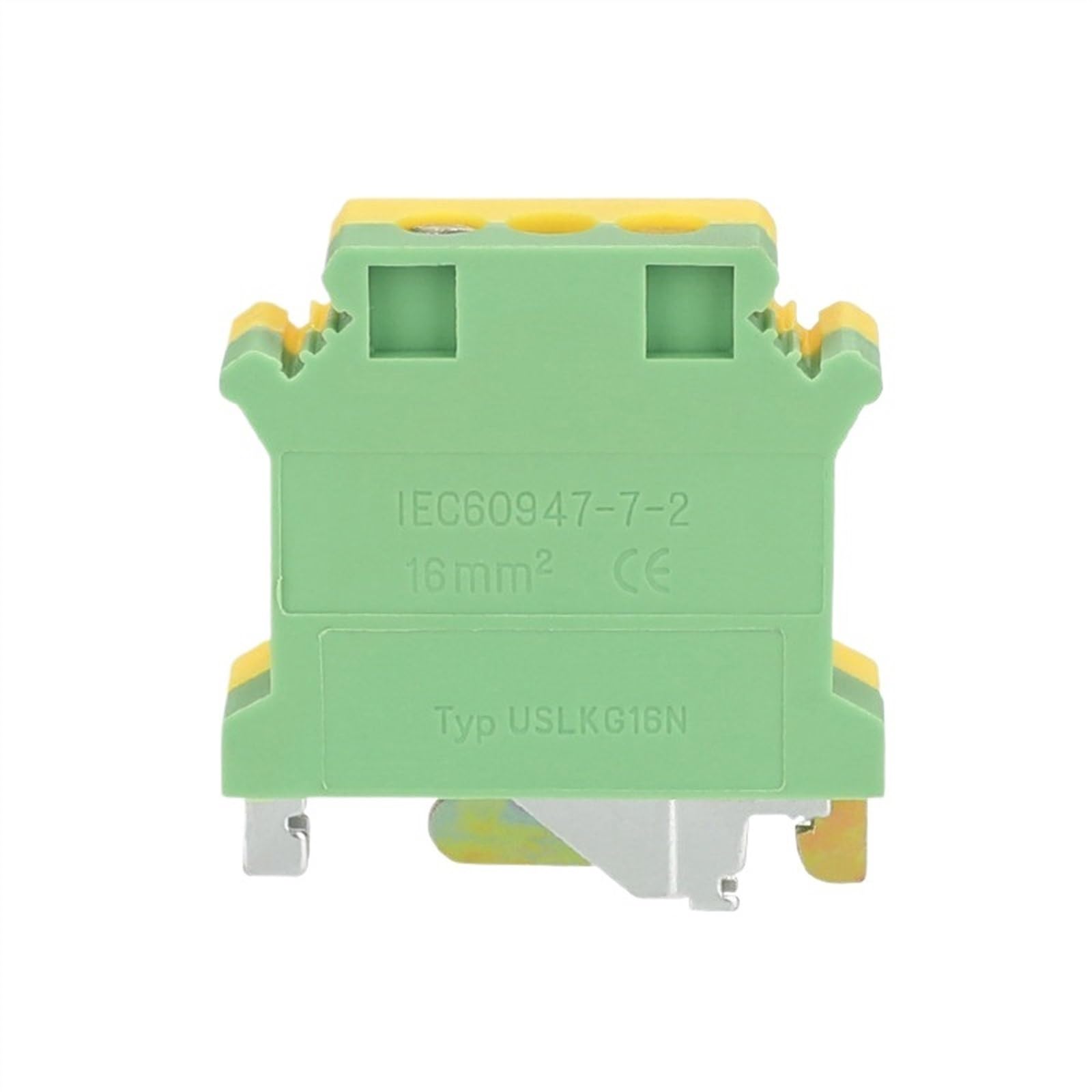 5 pièces UISLKG16 Installation de vis universelle protection de terre fil de terre connecteur électrique bornier Rail DIN UISLKG 16