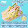 CityComfort Clogs for Girls Garden Shoes Tie Dye Summer Slip On with Strap for Beach Pool Indoor Outdoor Holiday Essentials (1/2 UK, Yellow Tie Dye) #5