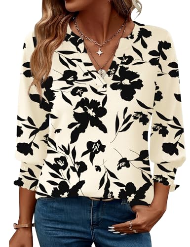 lomon women39s 2025 fashion tops 34 length sleeve business casual blouses summer tees shirts