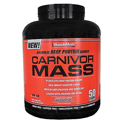 Carnivor Mass Anabolic Beef Protein Isolate Gainer Chocolate Fudge (12 Servings)