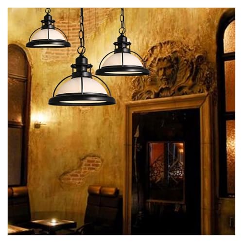 Lustre de style industriel rétro HHYHOME pour transformer un couloir sombre en espace déco