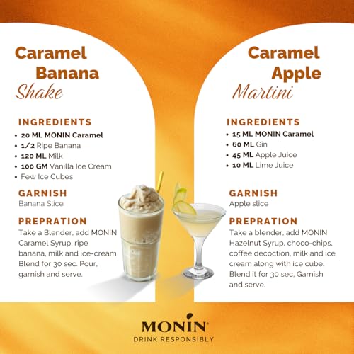 Image of Monin Caramel Syrup, 23.66 fl oz / 700 ml